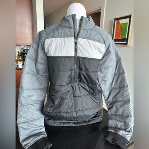 Cutter & Buck Gray Pullover Puffer Jacket | Men’s Medium